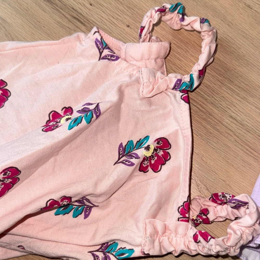Carter's Pink Floral and Purple Striped Camisoles - Picture 12 of 16